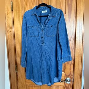 Madewell Indigo Denim Shirt Dress
